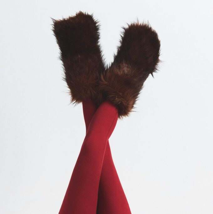 Stiefel aus Kunstpelz