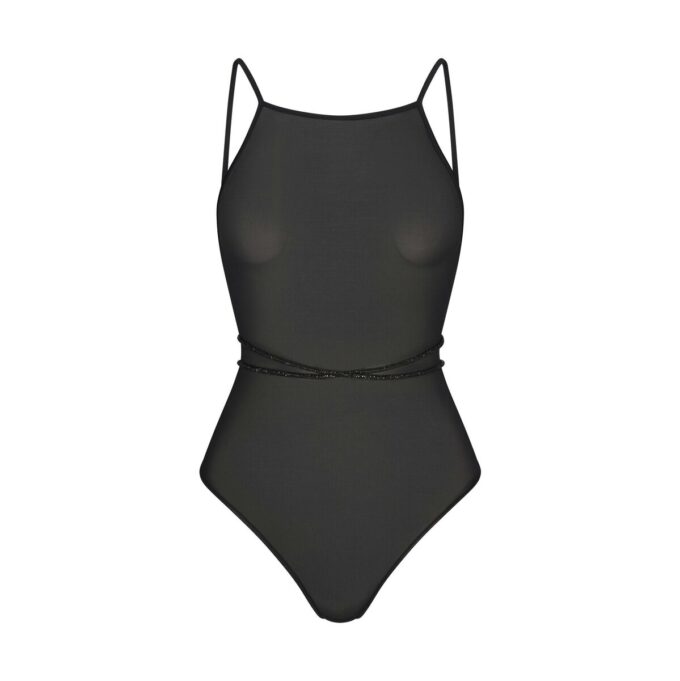 STRASS-STRICKBody mit offenem Rücken