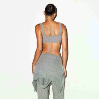 STRICK-BRALETTE MIT STRICKVERKLEIDUNG