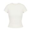 T-SHIRT AUS BAUMWOLL-RIPPEN T-SHIRT AUS BAUMWOLL-RIPPEN