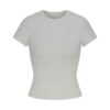 T-SHIRT AUS BAUMWOLL-RIPPEN T-SHIRT AUS BAUMWOLL-RIPPEN