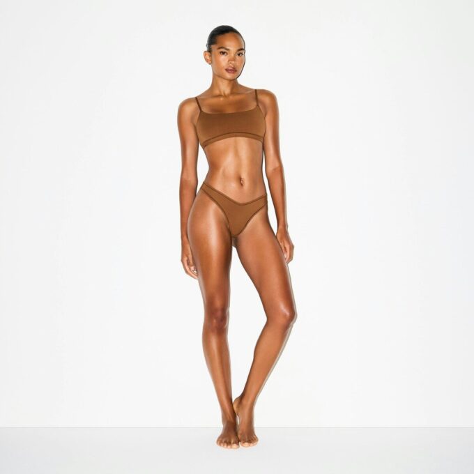 Tanga aus Baumwolljersey mit Farbverlauf Tanga aus Baumwolljersey mit Farbverlauf