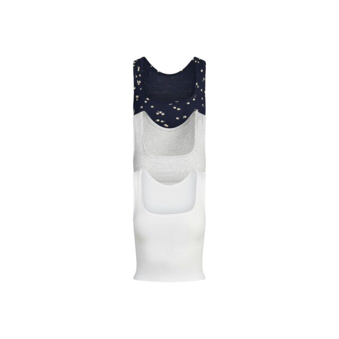 Tanktop aus Baumwollrippen, 3er-Pack Tanktop aus Baumwollrippen, 3er-Pack