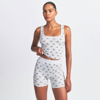 Tanktop aus Baumwollrippen, 3er-Pack