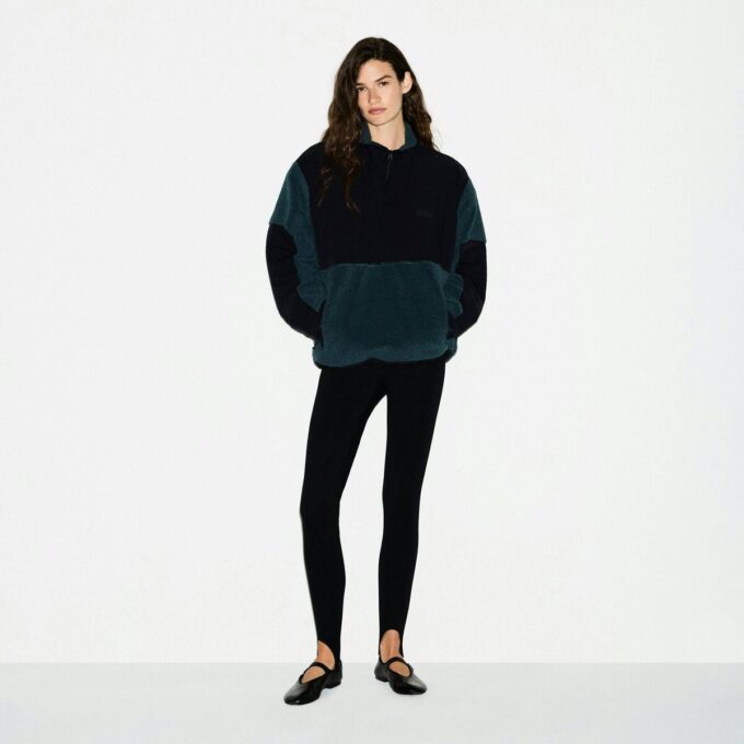 TEDDY ÜBERGRÖSSERTER HALBREISSVERSCHLUSS-PULLOVER