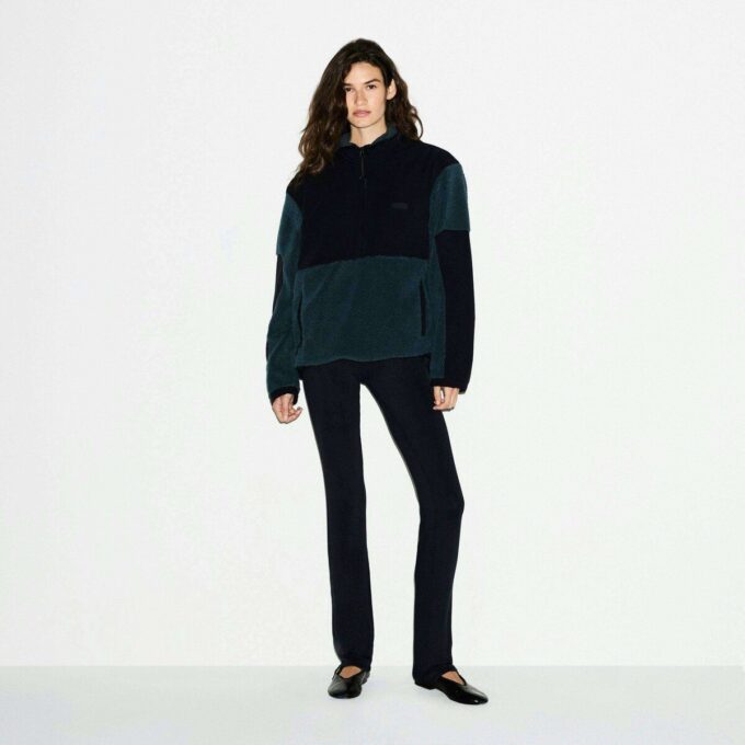 TEDDY ÜBERGRÖSSERTER HALBREISSVERSCHLUSS-PULLOVER