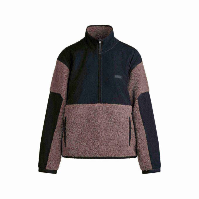 TEDDY ÜBERGRÖSSERTER HALBREISSVERSCHLUSS-PULLOVER TEDDY ÜBERGRÖSSERTER HALBREISSVERSCHLUSS-PULLOVER