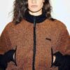 Teddy-Kurze Jacke mit Trichterkragen Teddy-Kurze Jacke mit Trichterkragen