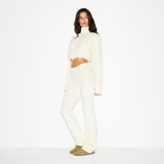 Teddy-Kurze Jacke mit Trichterkragen