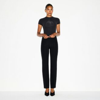 THE ESSENTIAL COLLECTION HOCHGESCHNITTENE PINTUCK-HOSE MIT GERADEM LEBEN