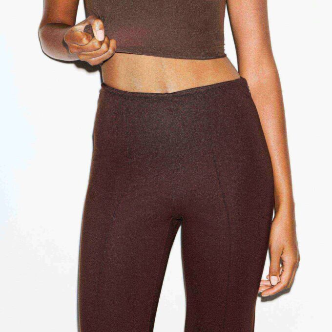 THE ESSENTIAL COLLECTION HOCHGESCHNITTENE PINTUCK-HOSE MIT GERADEM LEBEN THE ESSENTIAL COLLECTION HOCHGESCHNITTENE PINTUCK-HOSE MIT GERADEM LEBEN
