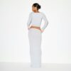 Top mit glatten Lagen und eckigem Ausschnitt Top mit glatten Lagen und eckigem Ausschnitt