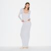 Transparente Henley-Jacke mit langen Ärmeln aus Modal Transparente Henley-Jacke mit langen Ärmeln aus Modal