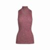 Transparente Stricktunika mit Stehkragen Transparente Stricktunika mit Stehkragen