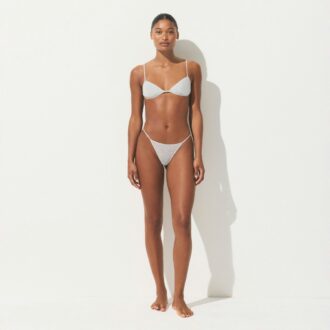 Transparenter, knapper Dreiecks-Bralette mit Rippen