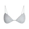 Transparenter, knapper Dreiecks-Bralette mit Rippen