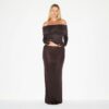 Transparenter, langer Modal-Rock Transparenter, langer Modal-Rock