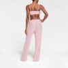 Transparenter Samt-Bralette mit Bindeband vorne Transparenter Samt-Bralette mit Bindeband vorne