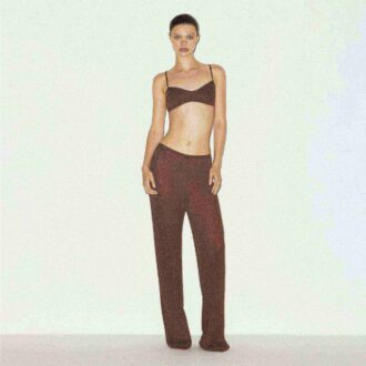 Transparenter Strick-Bralette