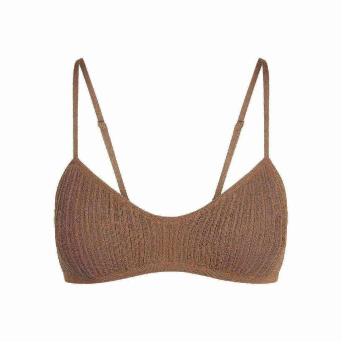 Transparenter Strick-Bralette Transparenter Strick-Bralette
