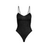 Transparenter Strick-Camibody Transparenter Strick-Camibody