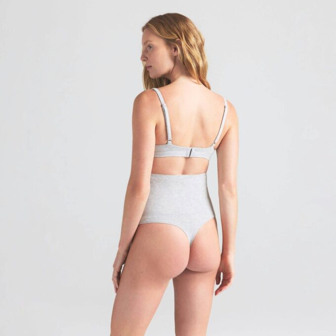 Umstands-Tanga aus Baumwolljersey mit hohem Bund Umstands-Tanga aus Baumwolljersey mit hohem Bund