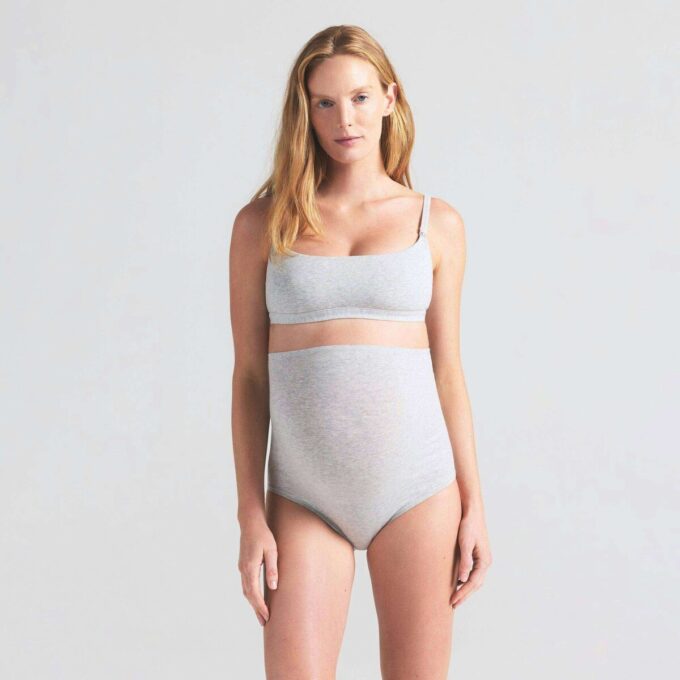 Umstandsslip aus Baumwolljersey mit hohem Bund Umstandsslip aus Baumwolljersey mit hohem Bund