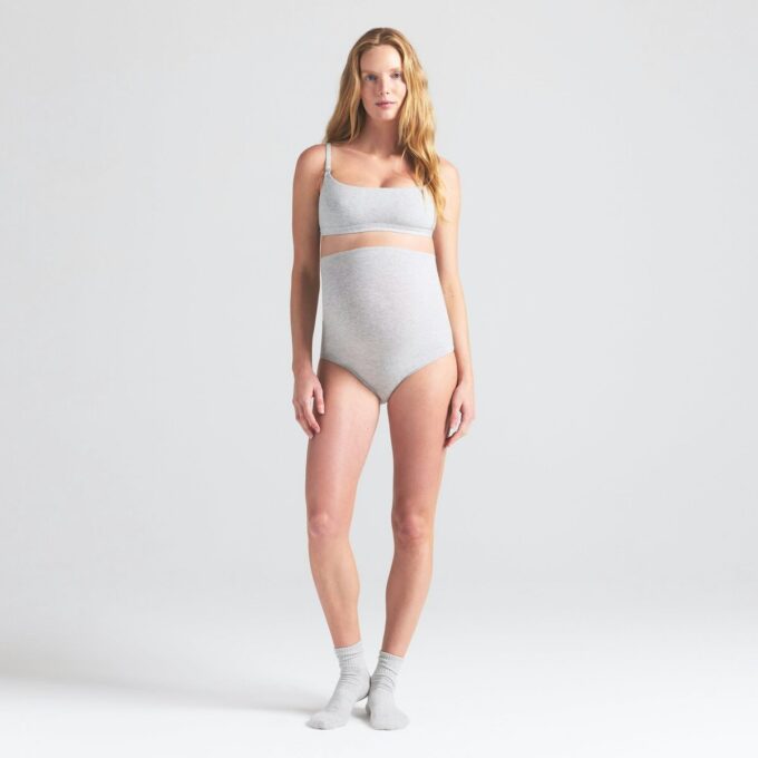 Umstandsslip aus Baumwolljersey mit hohem Bund Umstandsslip aus Baumwolljersey mit hohem Bund