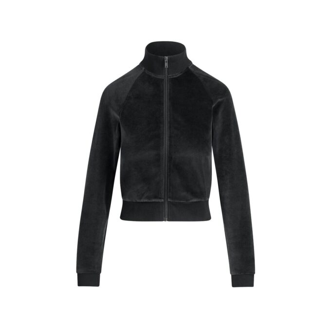 Velours-Trainingsjacke, geschrumpft