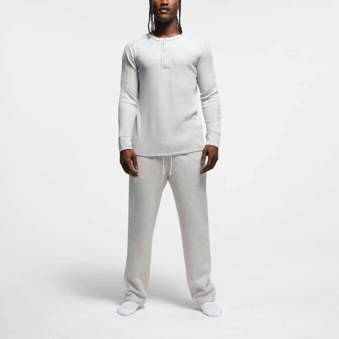 Waffel Herren Slim Langarm Henley