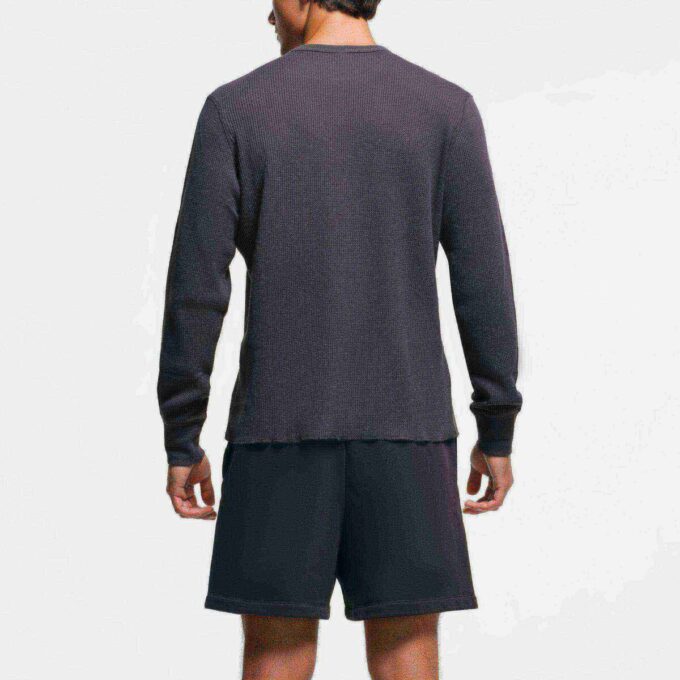 WAFFLE HERREN KLASSISCHES LANGARM-T-SHIRT