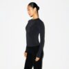 Weiches, glattes, nahtloses Langarm-T-Shirt Weiches, glattes, nahtloses Langarm-T-Shirt