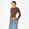 Weiches, glattes, nahtloses Langarm-T-Shirt Weiches, glattes, nahtloses Langarm-T-Shirt