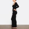Weiches Lounge-Kleid mit langen Ärmeln Weiches Lounge-Kleid mit langen Ärmeln