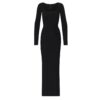 Weiches Lounge-Kleid mit langen Ärmeln Weiches Lounge-Kleid mit langen Ärmeln