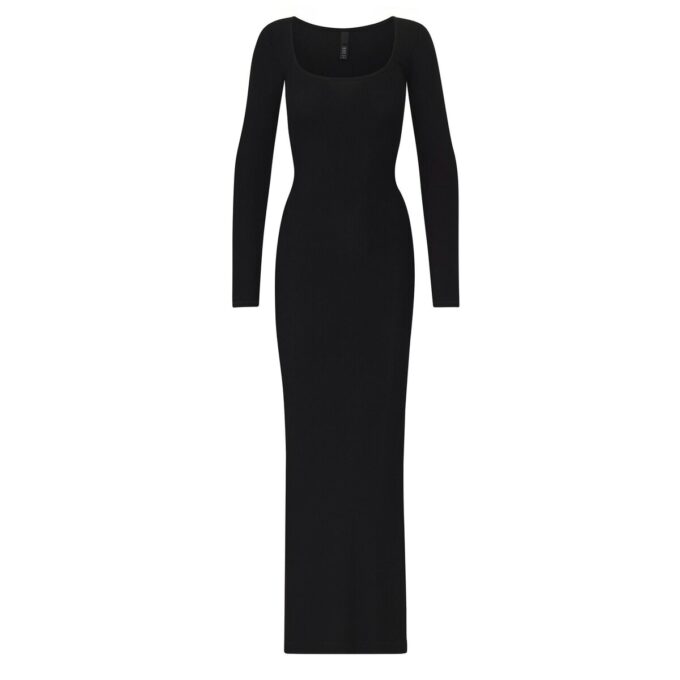 Weiches Lounge-Kleid mit langen Ärmeln Weiches Lounge-Kleid mit langen Ärmeln