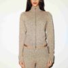 Woll-Kaschmir-Pullover mit Reißverschluss und Stehkragen Woll-Kaschmir-Pullover mit Reißverschluss und Stehkragen